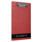 Rode Glitter, Glitter Achtergrond, Jouw naam Klembord (Rechts)