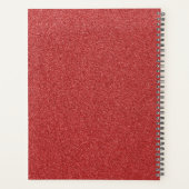 Rode Glitter, Glitter Achtergrond, Jouw naam Planner (Achterkant)