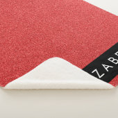 Rode Glitter, Glitter Achtergrond, Jouw naam Sherpa Deken (3/4)