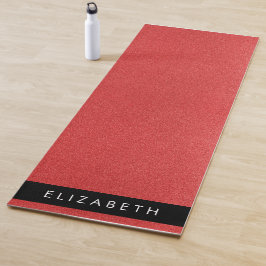 Rode Glitter, Glitter Achtergrond, Jouw naam Yogamat