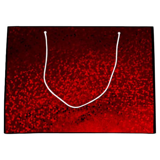 rode glitter groot cadeauzakje (Voorkant)