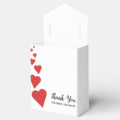 Rode Glitter Harten Favor Box Bedankdoosjes (Geopend)