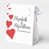 Rode Glitter Harten Favor Box Bedankdoosjes (Achterkant)