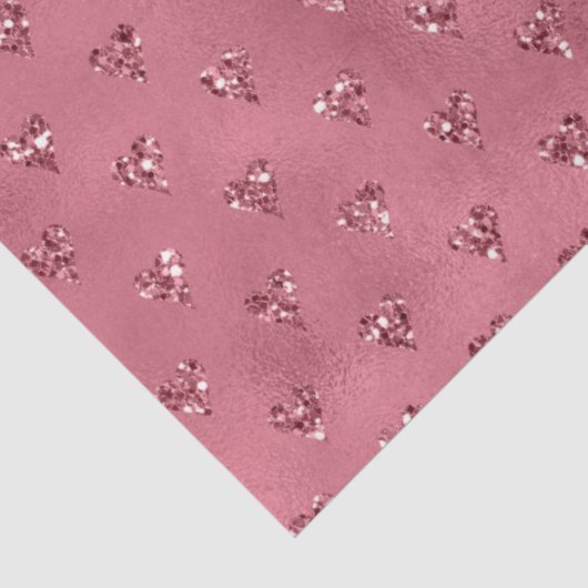 Rode glitter harten tissuepapier (Detail)