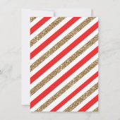 Rode Glitter Harten Valentijnsdag Verjaardagsfeest Kaart (Achterkant)