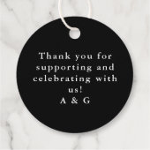 Rode Glitter Kaart Suits Bruiloft Datum en Naam Bedankjes Labels (Achterkant)