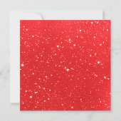 Rode Glitter/Kant Bachelorette Feest Uitnodiging (Achterkant)