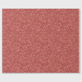 Rode Glitter Kerst Cadeaupapier (Vlak)