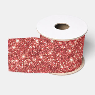 Rode Glitter Kerstmis Grosgrain Lint