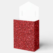 Rode Glitter Kerstvakantie Feestgunst Dozen Bedankdoosjes (Geopend)