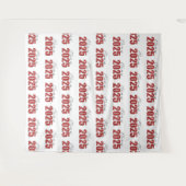 Rode Glitter Klasse van 2025 Foto Achtergrond Wandkleed (Voorkant (horizontaal))