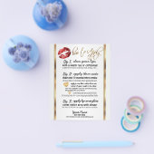 Rode Glitter Lippen Instructions 2 Flyer (Enkel)