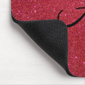 Rode glitter muismat (Hoek)