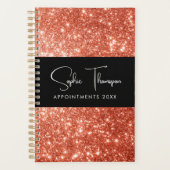 Rode glitter nieuwjaar planner (Voorkant)