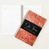 Rode glitter nieuwjaar planner (Display)
