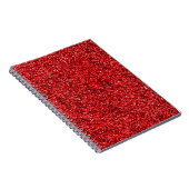 Rode glitter notitieboek (Rechterzijde)