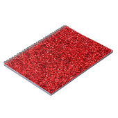 Rode glitter notitieboek (Linkerzijde)