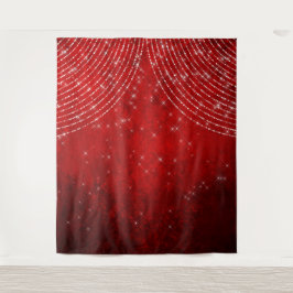 Rode Glitter Photo Booth Achtergrond Tapestry Wandkleed