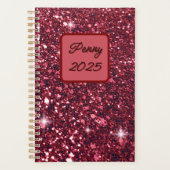 Rode glitter planner (Voorkant)