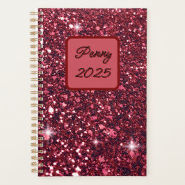 Rode glitter planner
