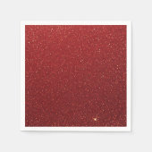 Rode glitter servet (Voorkant)