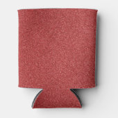 Rode glitter, sprankeling, glitterachtergrond blikjeskoeler (Voorkant)
