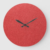 Rode glitter, sprankeling, glitterachtergrond grote klok (Voorkant)