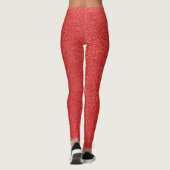 Rode glitter, sprankeling, glitterachtergrond leggings (Achterkant)