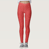 Rode glitter, sprankeling, glitterachtergrond leggings (Voorkant)