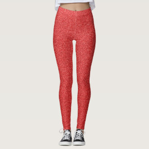 Rode glitter, sprankeling, glitterachtergrond leggings