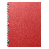 Rode glitter, sprankeling, glitterachtergrond notitieboek (Voorkant)