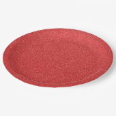 Rode glitter, sprankeling, glitterachtergrond papieren bordje (Gekanteld)