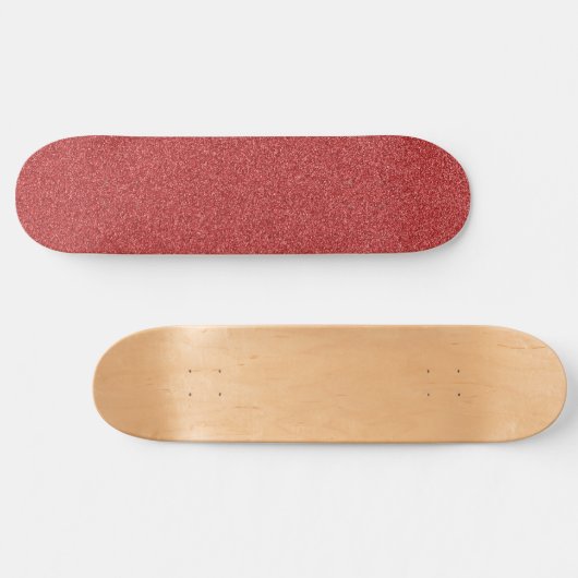 Rode glitter, sprankeling, glitterachtergrond persoonlijk skateboard (Horizontaal)