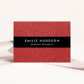 Rode glitter, sprankeling, glitterachtergrond visitekaartje