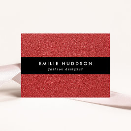 Rode glitter, sprankeling, glitterachtergrond visitekaartje
