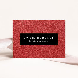 Rode glitter, sprankeling, glitterachtergrond visitekaartje