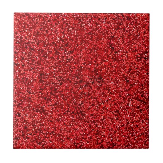 Rode glitter tegeltje (Voorkant)