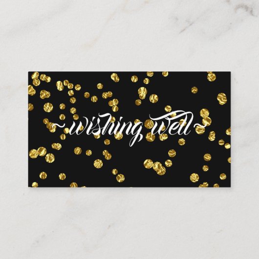 Rode Glitter Wensput Voor Trouwen Informatiekaartje (Achterkant)