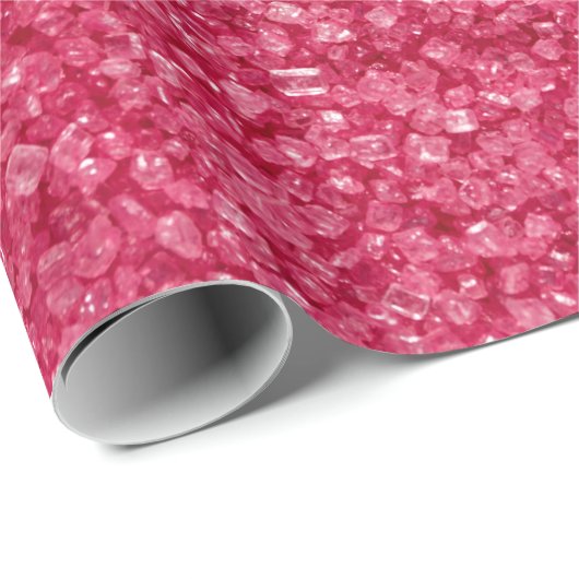 Rode Glitter Witte Vonken Cadeaupapier (Rol Hoek)