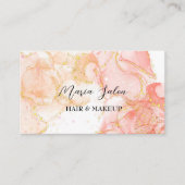 Rode glittergoud waterverf Visitekaartje (Voorkant)