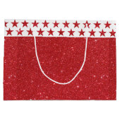 Rode glitters grote cadeautas (Achterkant)