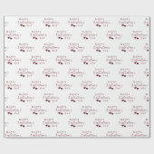 Rode Glitters Happy Valentijnsdag Harten Cadeaupapier (Vlak)