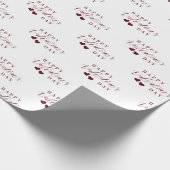 Rode Glitters Happy Valentijnsdag Harten Cadeaupapier (Hoek)