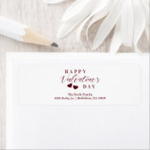 Rode Glitters Happy Valentijnsdag Harten Etiket (Insitu)