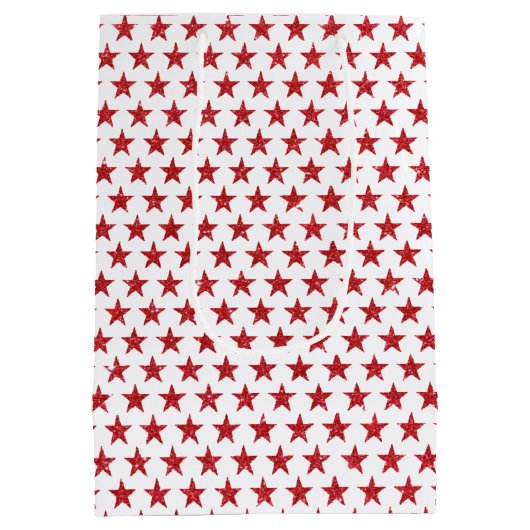 Rode glitters medium cadeauzakje (Achterkant)