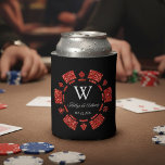 Rode Glitters Pokerchip Casino Bruiloft Blikjeskoeler<br><div class="desc">Deze leuke en moderne Las Vegas-thema pokerchip koelers kunnen worden gepersonaliseerd voor uw speciale gelegenheid en zijn een perfect feestgeschenk of aandenken voor elke bruiloft, bruidsfeest, verlovingsfeest, verjaardagsfeest en vele andere speciale gelegenheden. Het ontwerp bevat een rode glinsterend effect pokerchip met uw eigen tekst in het midden. Voeg eenvoudig uw...</div>