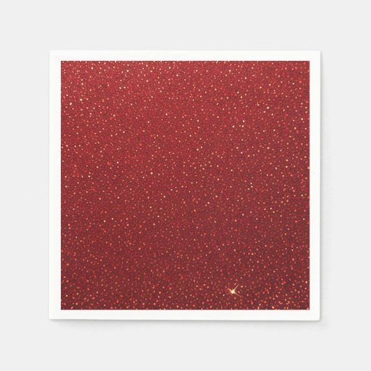 Rode Glitters Servet (Voorkant)