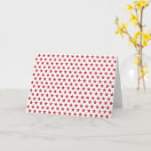 Rode glitters sterren kaart (Gele Bloem)