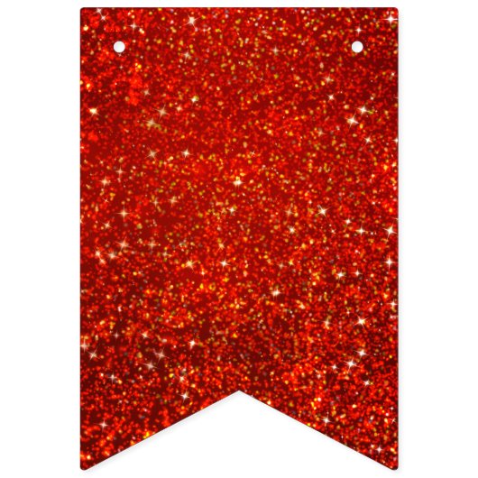 Rode glitters. vlaggetjes (Tweede vlag)