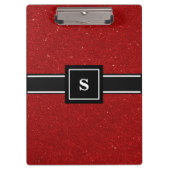 Rode glitterspleet klembord (Voorkant)